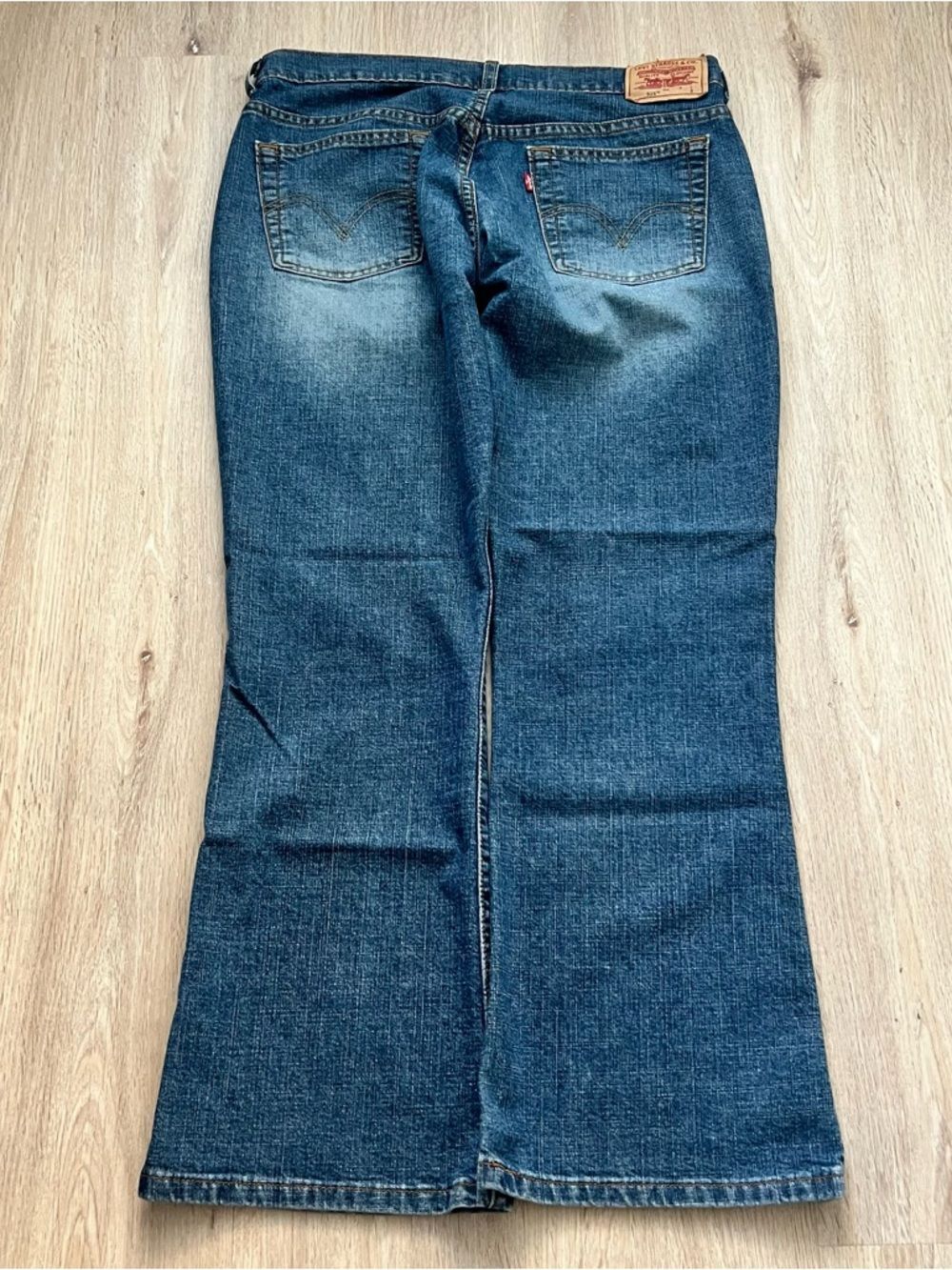 Vintage Levis Jeans Womens 14 32x27 515 Boot Cut Wide Leg Y2K Made In USA Denim